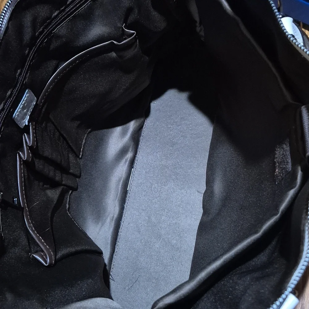 Cluci Navy and Cream Laptop Bag